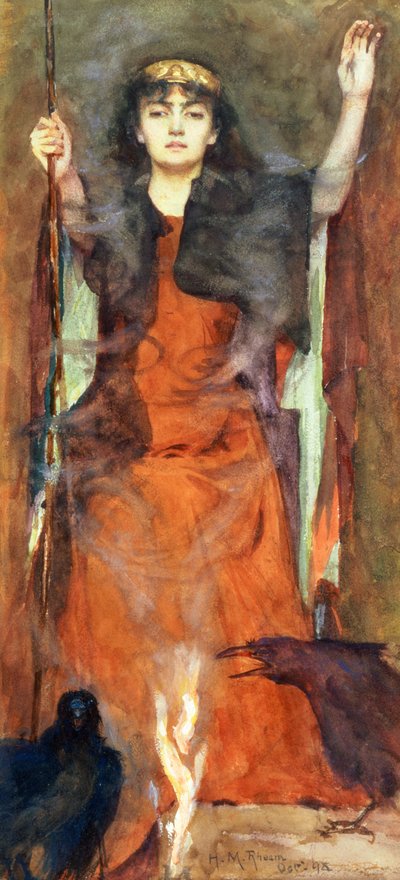 The Sorceress, 1898 by Henry Meynell Rheam